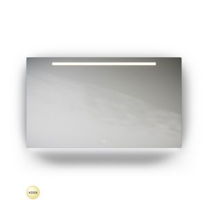 ML1-Line spiegel 1400x700mm LED balk en indirecte ledverlichting onder+ tip-touch
