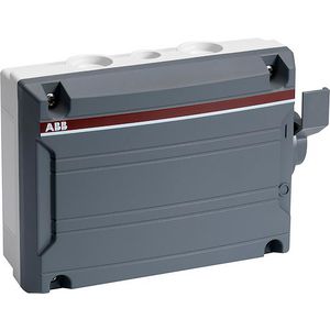 Werkschakelaar 6P 16A (AC-23A 500V) donker grijze behuizing