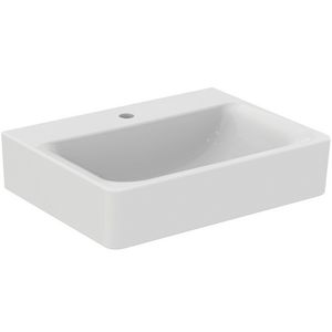 Connect cube wastafel 600x460mm wit met kraangat zonder uitloop