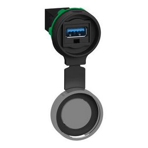 XB5 USB 3.0‑poort -Plastic-22 mm type‑A interface met metale
