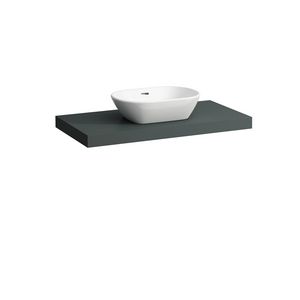 Wastafelblad LANI 100cm met uitsparing midden traffic grey
