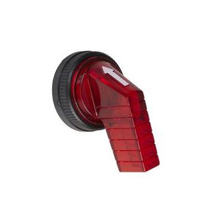 Knop voor keuzeschakelaar Ø30mm Lang Rood