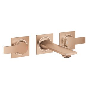 Allure S-size 3-gats wandmengkraan 20189dl2 warm sunset geborsteld (mat bronskleurig) excl. inbouwdeel (Spa colors coll.)