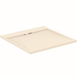 Douchebak I.LIFE ultra flat solid composiet 90x90cm vierkant zandbeige