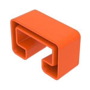 Beschermkap profielrail MS5030 55x25mm pastel oranje VVE=25