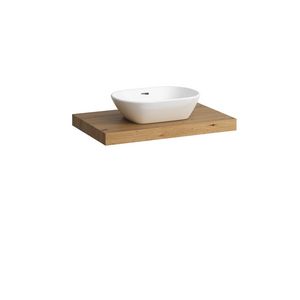 Wastafelblad LANI 80cm met uitsparing midden wild oak
