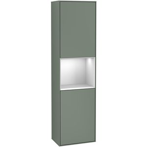 Hoge kast Finion 418x1516x270mm Olive Matt Lacquer F460MTGM