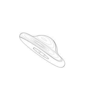 Afdekplaat 24x8mm chr 093030062-00