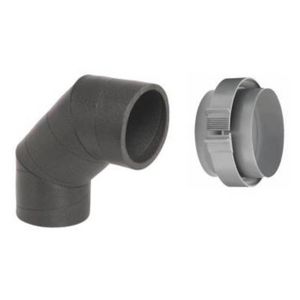 Bocht geisoleerd 90° D160mm 0010029009