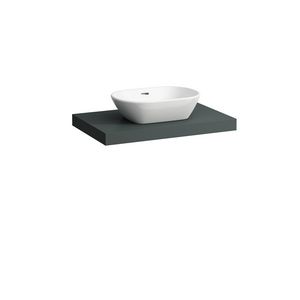 Wastafelblad LANI 80cm met uitsparing midden traffic grey