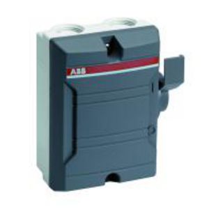 Werkschakelaar 16A (AC-23A 415V) 3P donker grijze behuizing kabelinvoer 2x M25