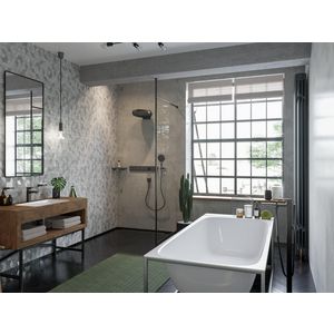 Handdouche Rainfinity 130 3 straalsoorten brushed black chrome