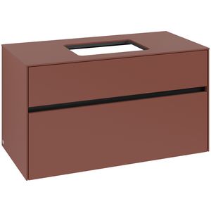 Wastafelonderkast Collaro 1000x548x500mm Wine Red C10900AH