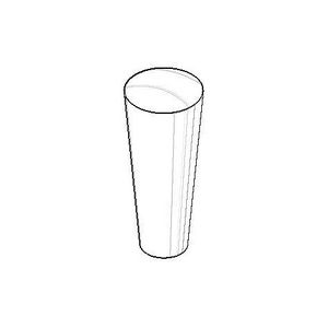 Trek aan de knop v. afvoer. 15x37mm Champagne (22kt Goud)