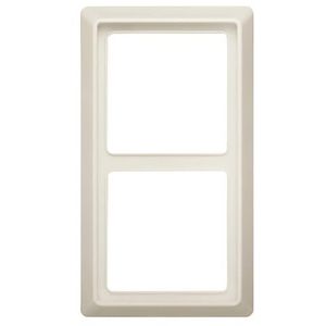 Afdekraam 2-voudig IP44 A-w creme wit (2102-32)
