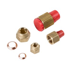 Verloopset koudemiddelaansluiting 1/2" 1/4" naar 5/8" 3/8