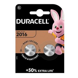 Blister a 2st. batterij DL2016 Duracel VVE=10