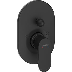 Rebris S 1-hendel badmengkraan inbouw mat zwart