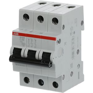 Installatieautomaat 3Polig,6kA C-karakteristiek
