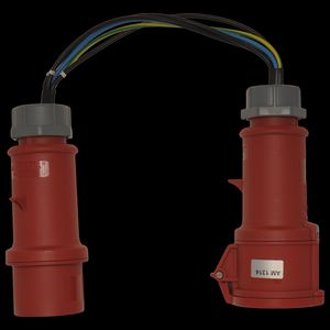 Meetadapter 3 fase CEE 32A t.b.v. lekstroommeting