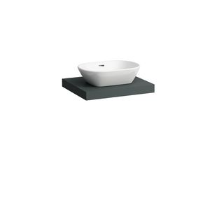 Wastafelblad LANI 60cm met uitsparing midden traffic grey