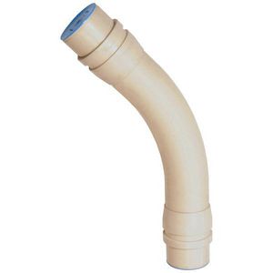 PVC bocht 45° 400mm PN10 2LB4 creme