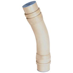 PVC bocht 22° 400mm PN10 2LB4 creme