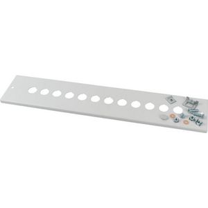 Frontplaat met openingen 12xRMQ HxB=100x600mm