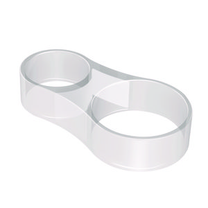 Opvangkraag voor handdouche voor grepen Ø25 tot 35mm