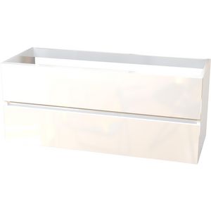 Napoli onderkast 1200x450x500mm hggl. wit 2xla