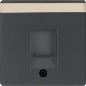 Centraaldoos RJ-datacontactd. 1v berker Q.1/Q.3/Q.7 antraciet