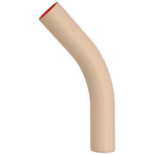 PVC bocht 45° 400mm PN10 SV creme