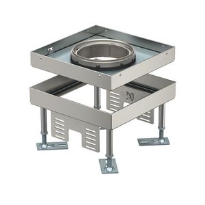 Vierkante cassette SL1 deksel voor Tubus 199x199x105 rvs