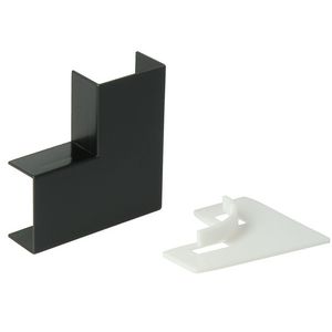 FW25 Haaks hoekstuk zwart (RAL 9005) VVE=50