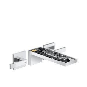 AXOR MyEdition 3-gats afbouwdeel wastafelmengkraan inbouw uitloop 221 mm hendelgrepen chroom excl. plaat excl. inbouwdeel