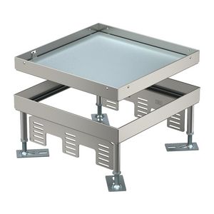 Vierkante cassette SL1 blinddeksel 243x243x100 rvs