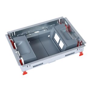 Inbouwframe lege verticaal unit 2x4 modulen tapijtrand