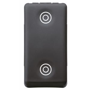 DRUKKNOP 1P 250 Vac-NO+NO 10 A-MET VERGRENDELING-SYMBO VVE=5