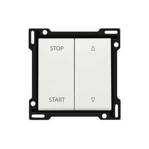 Afwerkingsset elek. gescheiden rolluikschakelaar white