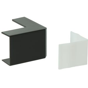 AE25 Buitenhoekstuk zwart (RAL 9005) VVE=50