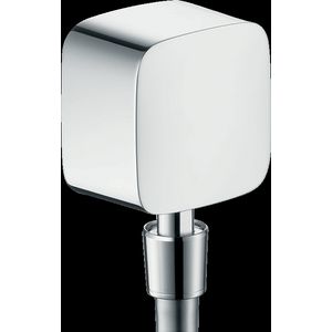 Muuraansluitbocht Fixfit met terugslagklep/kogelgewr. 27414140 brushed bronze