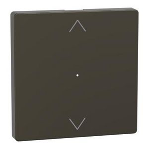 Wisselwip impulsdrukker (op/neer) Mocca metallic Systeem D