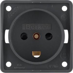 Wandcontactdoos Denemarken berker Integro antraciet