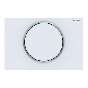 Bedieningsplaat spoel/stop toets Sigma10 ROUND matwit/easy-to-clean