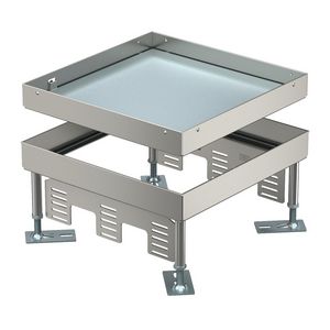 Vierkante cassette SL1 blinddeksel 243x243x105 rvs