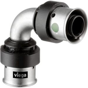 Bochtkoppeling 90° SMARTPRESS 63x63mm RVS 6716