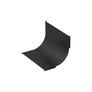Stijgstukdeksel vast 400mm zwart KG281