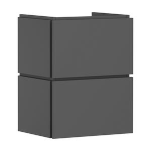 Badmeubel Xilesa E 480/380+2 lades fontein Slate Matt Grey