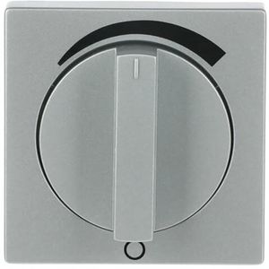 Centraalplaat v inbouw draaigreep volume f-aluzilver (1740 DR/03-83)