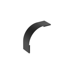 Deksel vervalstuk vast 120mm zwart KG281